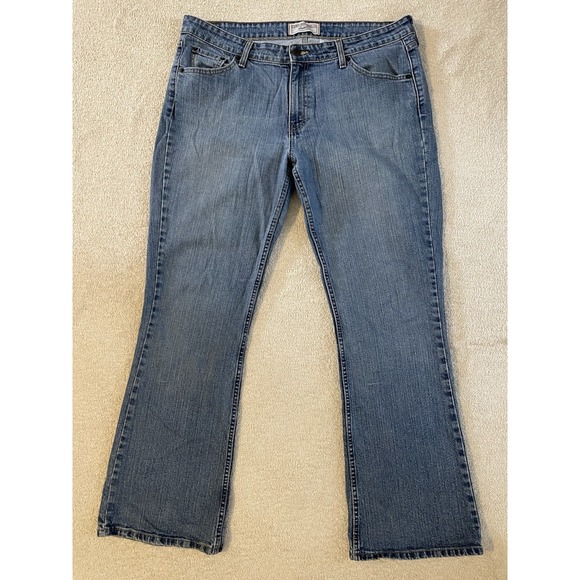 Levi's Denim - Vintage Levi Signature Women's Jeans Bootcut Flared Blue Denim Size 16 Low Rise